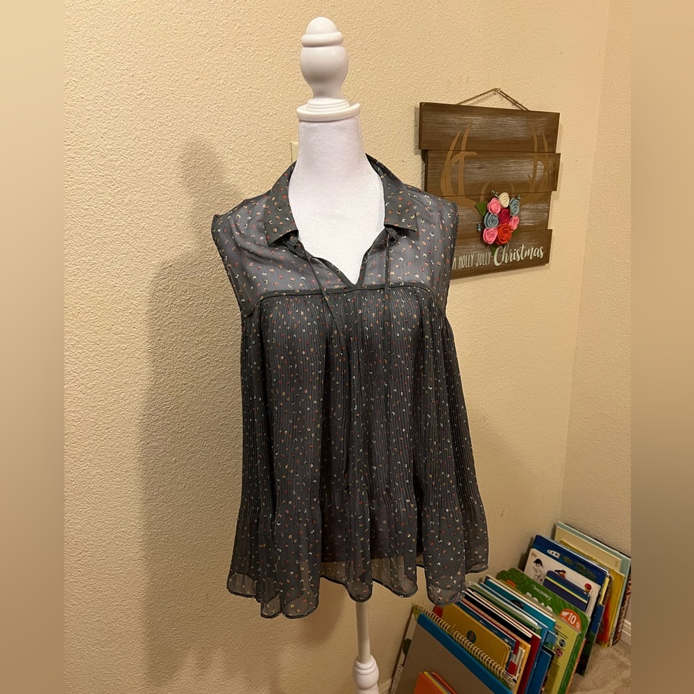 Sheer Floral Embroidered Top